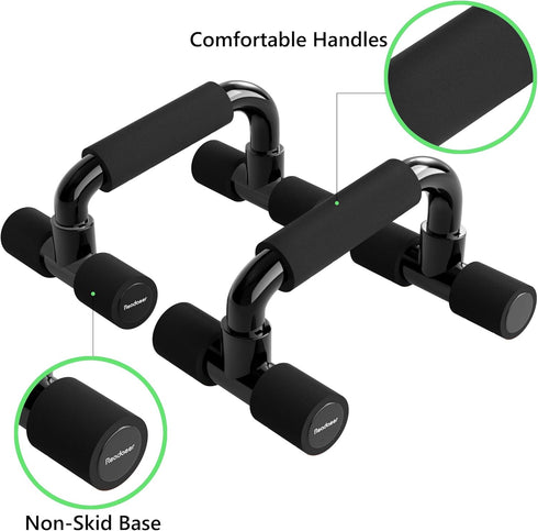 Readaeer Push Up Bars, Gym Exercise Equipment with Cushioned Foam Grip for Men & Women