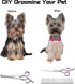 Dog Grooming Scissors Set with Safety Round Tips, 3 in 1 Professional Pet Grooming Shears for Dogs and Cats