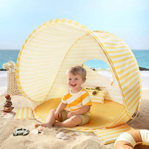 Tiny Land Baby Beach Tent Pop Up Baby Tent with UV Protection,