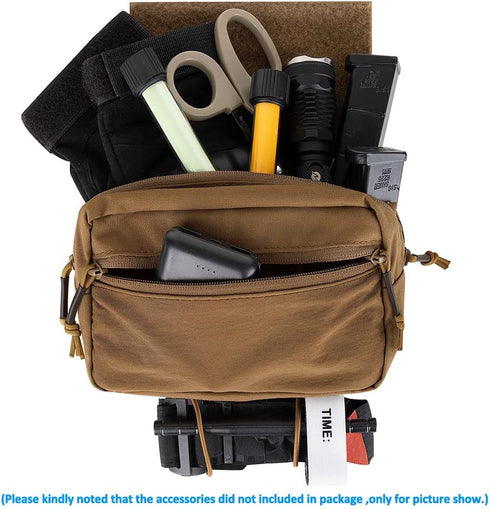 KRYDEX Tactical Drop Pouch, Sub Abdominal Carrying Kit Bag, Tactical Fanny Pack with Hook and Loop Panel