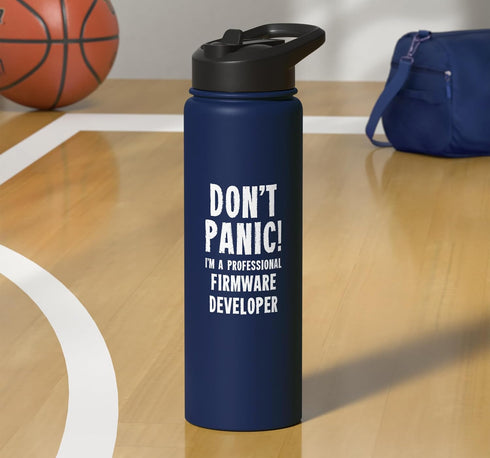 IT Department Staff Gifts & T-Shirts Firmware Developer Stainless Steel Insulated Water Bottle