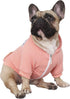 iChoue French Bulldog Clothes Hoodies for Dogs, Pug English Boston Terrier Bully Pitbull Corgi Sweatshirt, Peach/Large