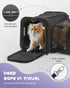 25 Lbs,TSA Bag(Black,20 inch 13 inch 13 inch) MIDOG Cat Carrier Soft for Small to Medium-Sized Cats,Up to Airline