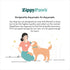 ZippyPaws Jigglerz - Dog Beach Toy for Large and Small Dogs, Ocean Animal Plush Toy with Crinkle Head and Tail, Blue