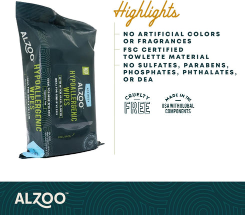 Grooming Hypoallergenic Wipes for Dogs, 100 Count with 100% Plant-Based Active Ingredients