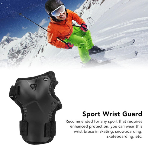 Sport Wrist Protective Gear, Adjustable Nylon Shock Absorbing Wrist Guard, Flexible Support Brace for Skating