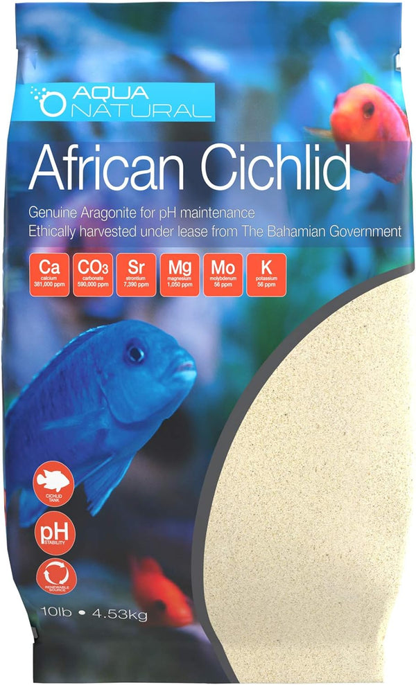 AFRICAN CICHILD ARAGONITE, 10LB Sand for Aquarium