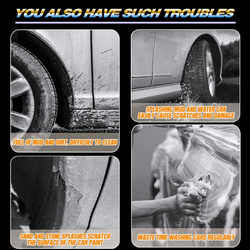 Mud Flaps for 2019-2023 Ram 1500, Dedicated Mudguard for Four Seasons Universal Protection, Front/Rear