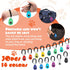 30 Pcs Dog Training Clicker with Wrist Strap - Pet Clicker for Dogs, Cats, Horses, and Birds Behavioral Training