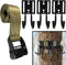 Tree Stand Gear Hanger, Comes with 3 Strong and Durable Double Tree Hooks for Hunting, Sturdy Thick Tie Down Straps,