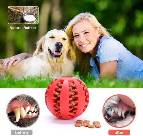 Genrico Dog Treat Dispenser Toy, Treat Dispense Dog Toys | Food Treat Dispenser Ball Puzzle,Puppy Stimulation Toys