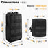 Tactical Cigarette Pouch TRIWONDER Molle Small Military Bag with Battery Cigarette Case and Lighter Slot