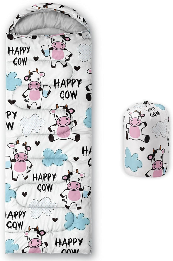 QOOMO Heart Butterfly Camping Sleeping Bags,3 Season Warm & Cool Weather,Lightweight,Waterproof Sleeping