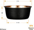 Neater Pet Brands Decorative Designer Bowls, Luxury Style Premium Dog and Cat Dishes, Medium, Black Copper