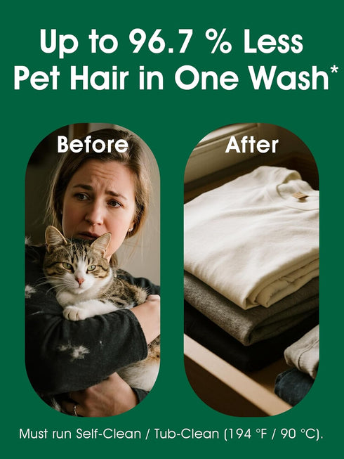 96.7% 2 Pet Hair Remover for Laundry - Hair Dissolving Laundry Powder, Laundry Detergent & Stain Remover for Clothes