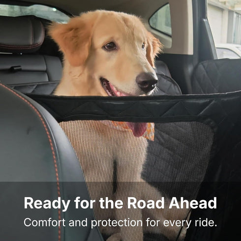 Hammock, Dog Car Seat Cover for Back Seat with Door Protection, Waterproof Dog Seat Soft-Padded Pet Car Seat Cover