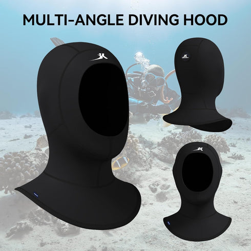 3mm Swimming Diving Scuba Hood Neoprene Wetsuit Hood for Men Women Youth, Diving Cap for Surfing Thermal Hood