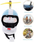 PRETYZOOM Cat Bike Bells, Bicycle Handlebars Mount Cat Doll with Propeller Helmet, Bicycle Decoration Accessories