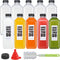 Fhxtcygj 10pcs 33oz Plastic Bottles with Caps, Juice Container with Lids, Empty