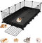 Small Animal Playpen with Waterproof Mat,Guinea Pig Cages,49.2x24.6x12.2inch C&C Cage for Hamster,Bunny,Hedgehog,Chinchilla,Ferret,Indoor