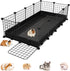 Small Animal Playpen with Waterproof Mat,Guinea Pig Cages,49.2x24.6x12.2inch C&C Cage for Hamster,Bunny,Hedgehog,Chinchilla,Ferret,Indoor