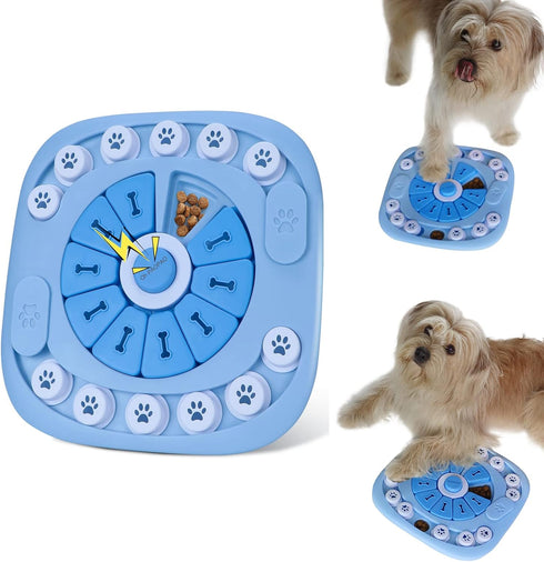 Dog Puzzle Toys, Puppy Treat Food Puzzle Slow Feeder for IQ Training and Mental Enrichment