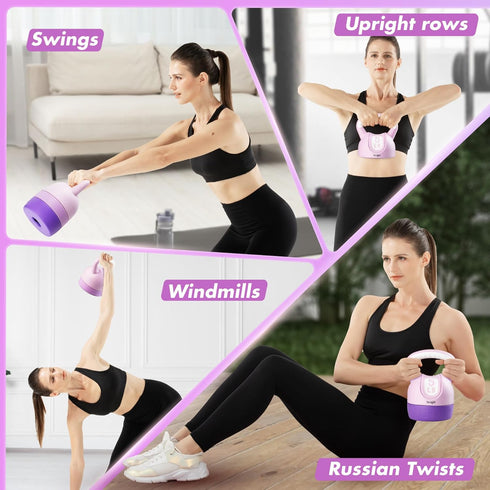 Yes4All Adjustable Kettlebell Sets for Strength Training - Versatile Kettlebells for Workouts