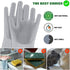 Sene Pet Grooming Gloves, Silicone Hair Removal Gloves, High Density Teeth Bathing Shampoo Scrubber for Dogs and Cats