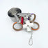 Durable Bird Parrots Toys, Pullable Stainless Steel Cup and Cardboard Ring Toys for Mini Macaws, African Greys,