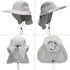 Surblue Wide Brim Sun Hat with Adjustable Neck Flap, UPF50+ Hiking and Fishing Hat for Men and Women