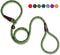 PetiFine 6FT x 1/2" Slip Lead Dog Leash, Reflective Durable Adjustable Nylon Rope for Small Medium Large Dogs (Green)