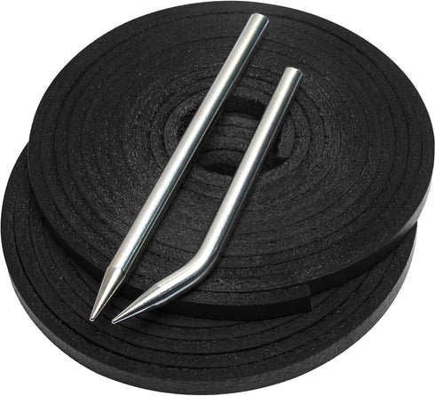Softball Baseball Glove Lace Repair Kit, Includes 2 Leather Laces and Lacing Needle for Mitt