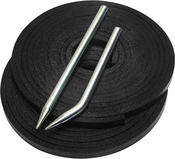 Softball Baseball Glove Lace Repair Kit, Includes 2 Leather Laces and Lacing Needle for Mitt