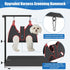 Clamp,35" Hammock Dog Grooming Arm with Pet Grooming Table Arm with Adjustable No Sit Haunch Holders,Dog Grooming Table