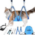 Cat Grooming Hammock, Pet Grooming Harness for Dogs&Cats, Multi Hammock Restraint Bag