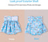 3 Pack QBD01XS CuteBone Female Dog Diapers with Skirts Reusable Puppy Dresses Pants for Heat Cycle Period