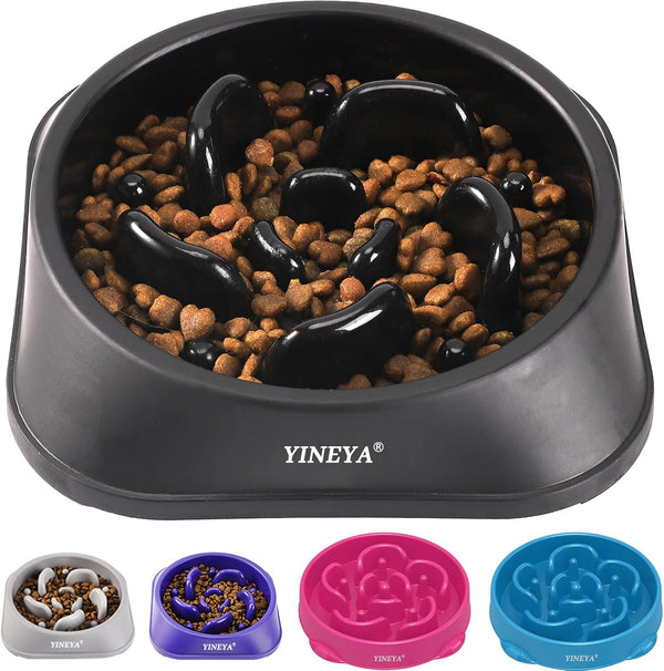 Small Breed Slow Feeder Dog Bowls, Dog Puzzle Feeder, 1~2 Cups Slow Eating Dog Bowl, Small Size Dog Food Bowls