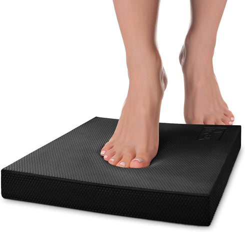 Yes4All Upgraded Size Foam Pad for Exercise, Nonslip Balance Pad for Physical Therapy, Yoga & Stability Training