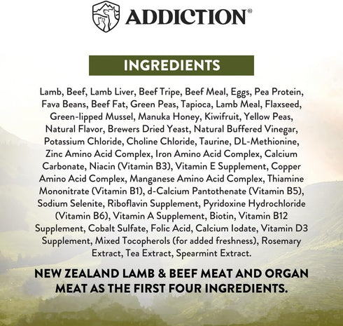 Addiction Wild Islands Highland Meats Dry Dog Food, Grass-Fed Beef & Lamb Recipe, 4 lb