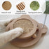 Cute Cat Scratcher,Interactive Scratcher Toys for Indoor Cats and Kitten Natural Sisal Cat Scratch Mats Track Balls