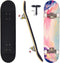 Skateboards for Beginners - 31 Inch Pro Complete Skate Boards, 7 Layer Canadian Maple, Double Kick Concave