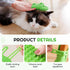 GHSGHS 2-in-1 6.29x4.72x0.39in (Black,1) Self Grooming Cat Brush Toy - Interactive Cat Groomer & Massage Brush