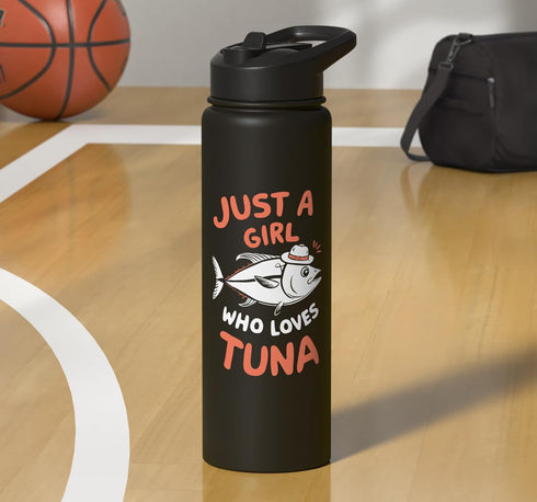 Tuna Fish Tuna Lovers Just A Girl Who Loves Tuna Stainless Steel Insulated Water Bottle