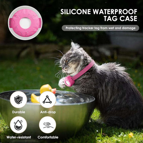 ZFSJTAG GPS Tracker for Cats, Mini Cat Tracker, Smart Pet Activity Tracker, No Monthly Fee, Pet Tracker, Compatible