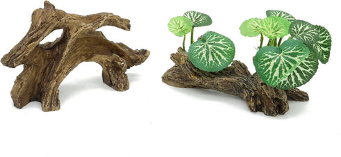 Artificial Driftwood for Aquarium Decor, Plastic Plant Branches Ornament for Fish Tank Decorations