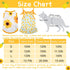 4 Pieces Pet Clothes Set Include 2 Pieces Cute Pet Dress Lovely Fruit Dog Dress and 2 Pieces Dog Shirt Breathable Pet T-Shirt Puppy Clothes Shirt for Pet (Pineapple, Sunflower,X-Large)