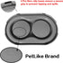 PetLike Ants Away Double Dog Water and Food Bowls, 6 cups/48oz Feeder Bowls for Medium and Large Dogs (Grey).