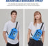 WILD HEART Waterproof Chest Sling Bag Pouch, Fashion Diving Swimming Pool Beach Underwater Case
