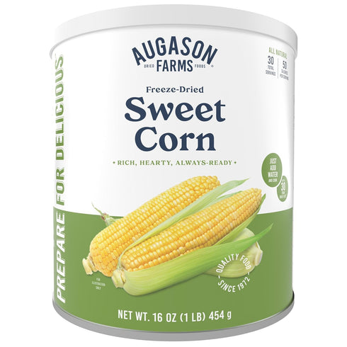 Augason Farms Freeze-Dried Sweet Corn Emergency Food Supply, 30 Servings, 30 Year