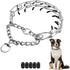Dog Prong Collar, Choke Collar for Dogs, Detachable Adjustable Collar with Comfort Rubber Tips for Large Dogs